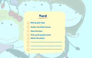 Free Kids' cleaning checklist