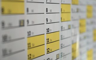home cleaning calendar